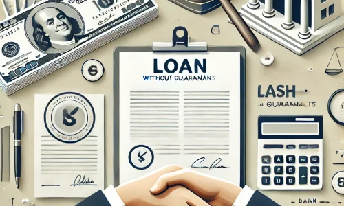 DALL·E 2024-10-24 00.00.45 - A professional and visually appealing header image representing the concept of 'loans without guarantors.' The image features symbols such as loan doc